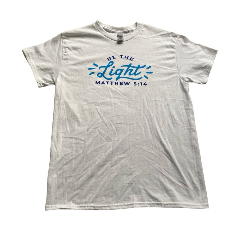 Be The Light Matthew 5:14 White Women’s Graphic T-shirt